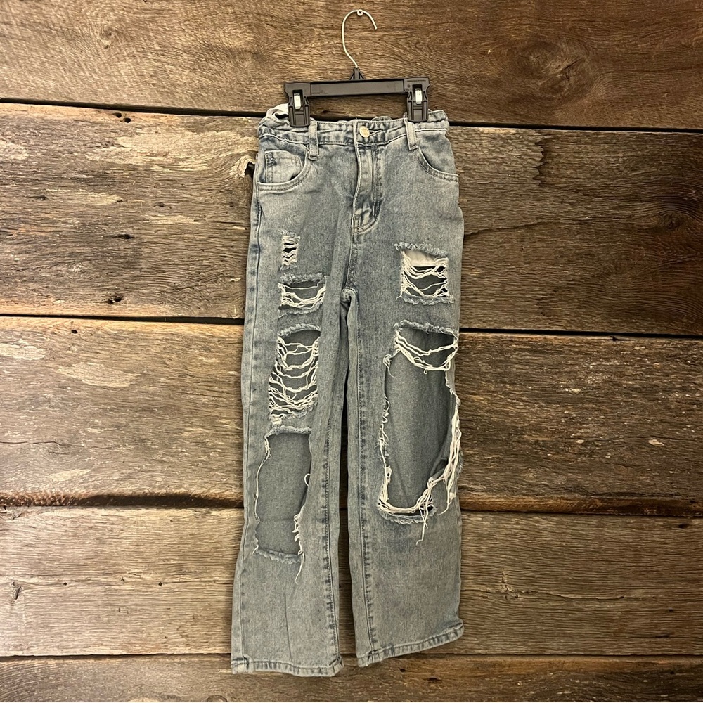 SHEIN Teen Baggy/Torn Jeans